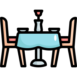 mesa del comedor icono