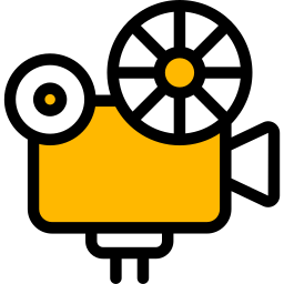 proiettore cinematografico icona