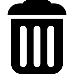 Garbage interface symbol icon