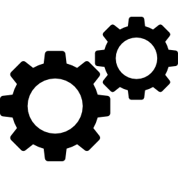 rotación de engranajes icono