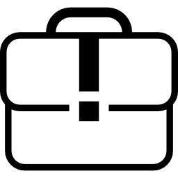 weißer koffer kofferumriss icon