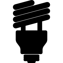 Modern toxic light bulb icon