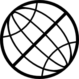 grille du globe Icône