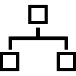 gráfico de esquema de bloques icono