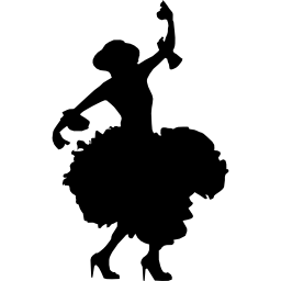 女性のフラメンコのシルエット icon