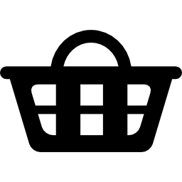 Shopping basket interface commercial symbol icon