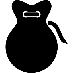 castañuelas flamenco instrumento musical forma negra icono