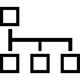 grafik mit vier quadraten icon
