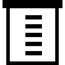 tekstregels op papier icoon