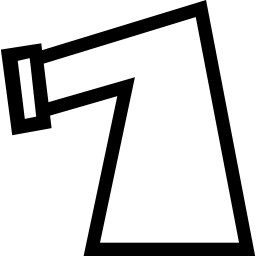 zarys pojemnika o nieregularnym kształcie ikona