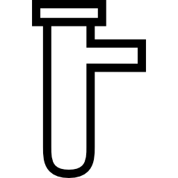 Test tube outline icon
