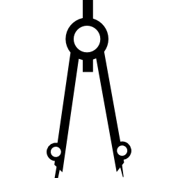 herramienta de brújula de dibujo icono