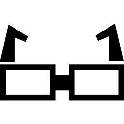 occhiali da vista rettangolari icona