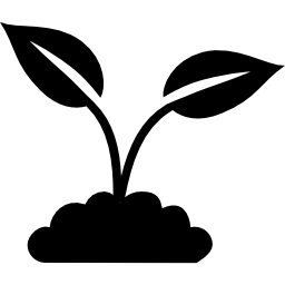 planta con hojas icono