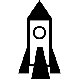 nave espacial cohete icono