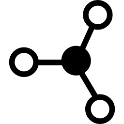 Символ науки молекулы иконка