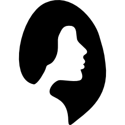 vrouwelijke kapsalon symbool icoon