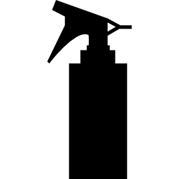 siluetta dello strumento del salone di capelli del flacone spray icona
