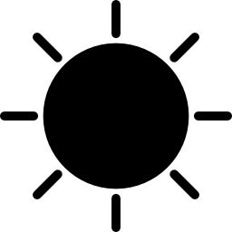 wariant kształtu słońca ikona