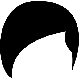 pelo corto y oscuro icono