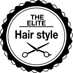 hair salon commercial circular symbol icon
