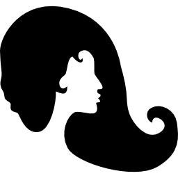 cheveux de femme Icône