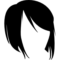 Short hair shape icon