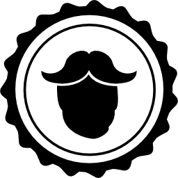 símbolo masculino de peluquería icono