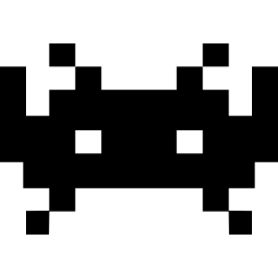 Pixelated alien icon