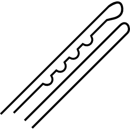 esquema de la herramienta para el cabello spang icono
