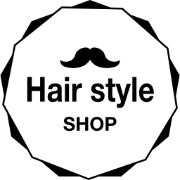 Male hair style shop icon