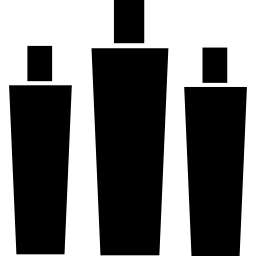 drei flaschen friseursalon icon