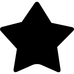 símbolo de forma de estrella negra icono