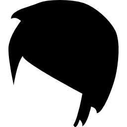 forme de cheveux courts Icône