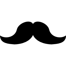 Mustache shape icon