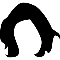 kurzes dunkles menschliches haar icon