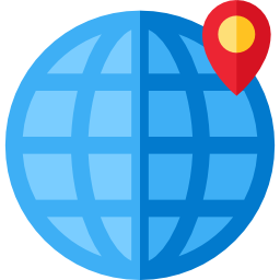 지도 및 깃발 icon