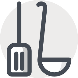 Kitchen utensils icon