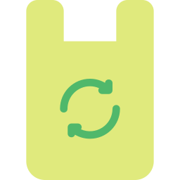 wiederverwertbare tasche icon