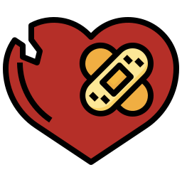Wounded heart icon