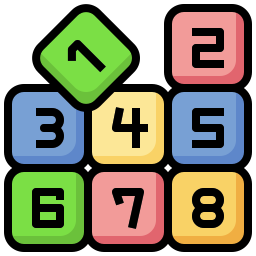 blocos numéricos Ícone
