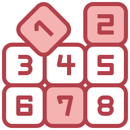 숫자 블록 icon