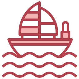 Boat toy icon