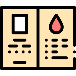 karta dawcy krwi ikona