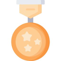medalla de oro icono