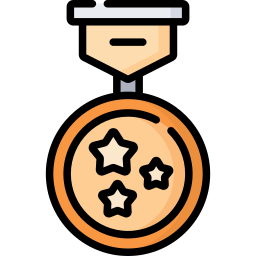 medalla de oro icono