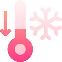 bassa temperatura icona