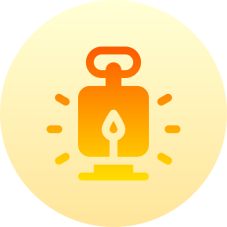 Oil lamp icon