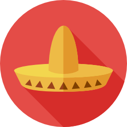 sombrero mexicano icono