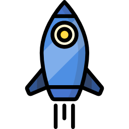 cohete espacial icono